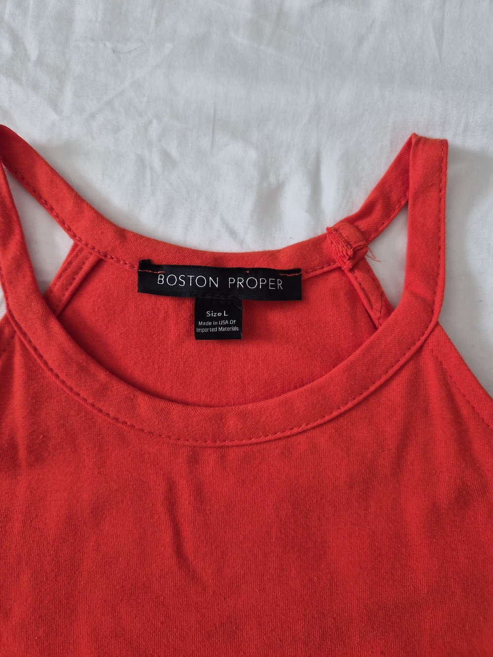 NWT Boston Proper Cold-Shoulder Red Wide Sleeve Top - Picture 3 of 5